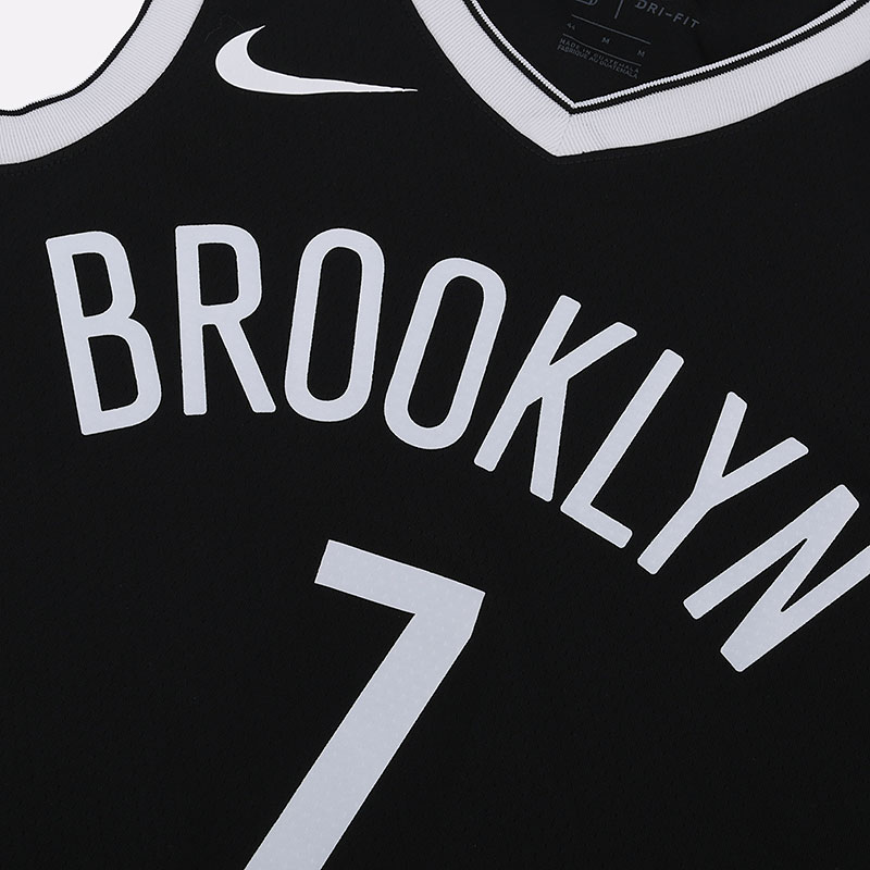 мужская черная майка Nike Kevin Durant Nets Icon Edition NBA Swingman Jersey 864459-018 - цена, описание, фото 3